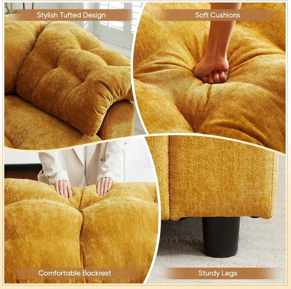 Cloud Couch Chenille Tufted Sofa For Modern Living Room