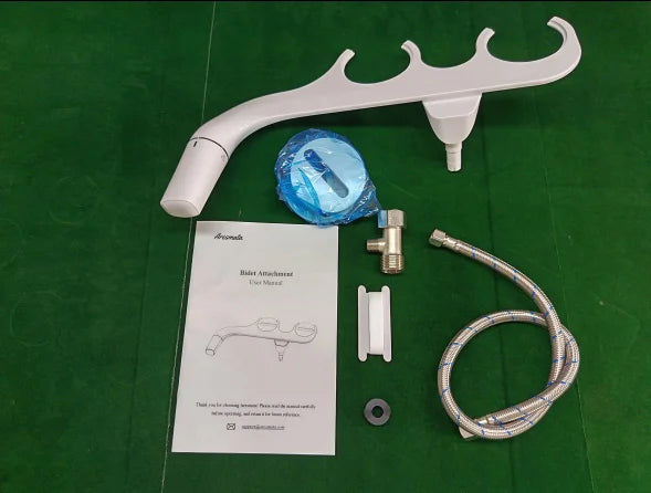Ultra Slim Bidet Attachment With Dual Nozzle For Toilet
