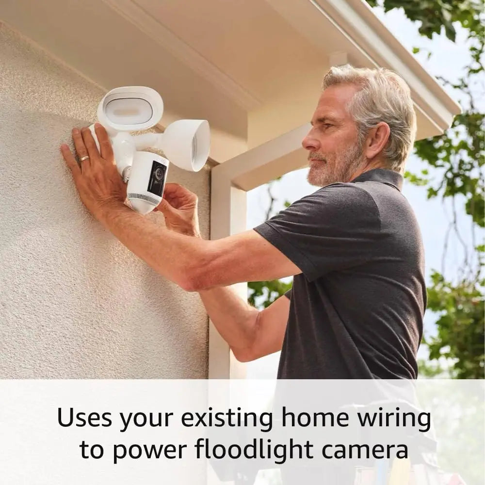 Wired Pro Floodlight Security Camera With 2K Video And Night Vision