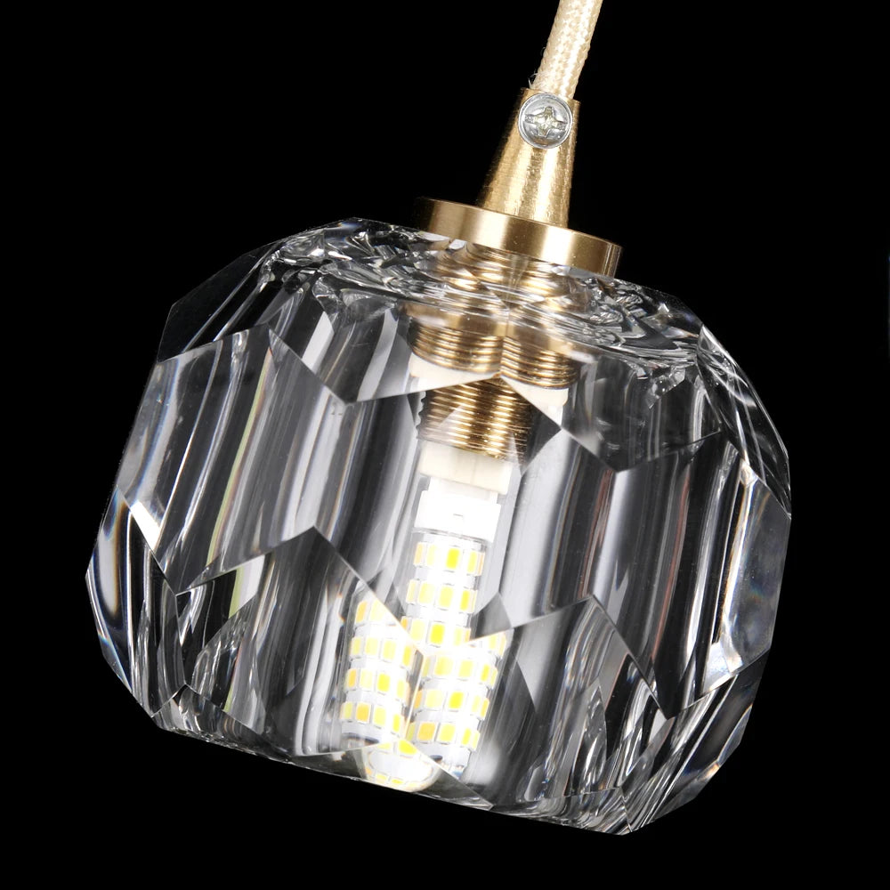 Vetrulus Crystal Pendant Ceiling Light Modern Chandelier