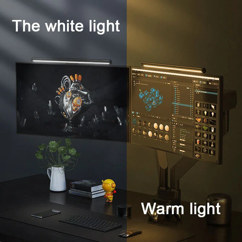 FEICAN Wall-Mounted Atmosphere Monitor Light Bar For Gaming Stepless Dimming