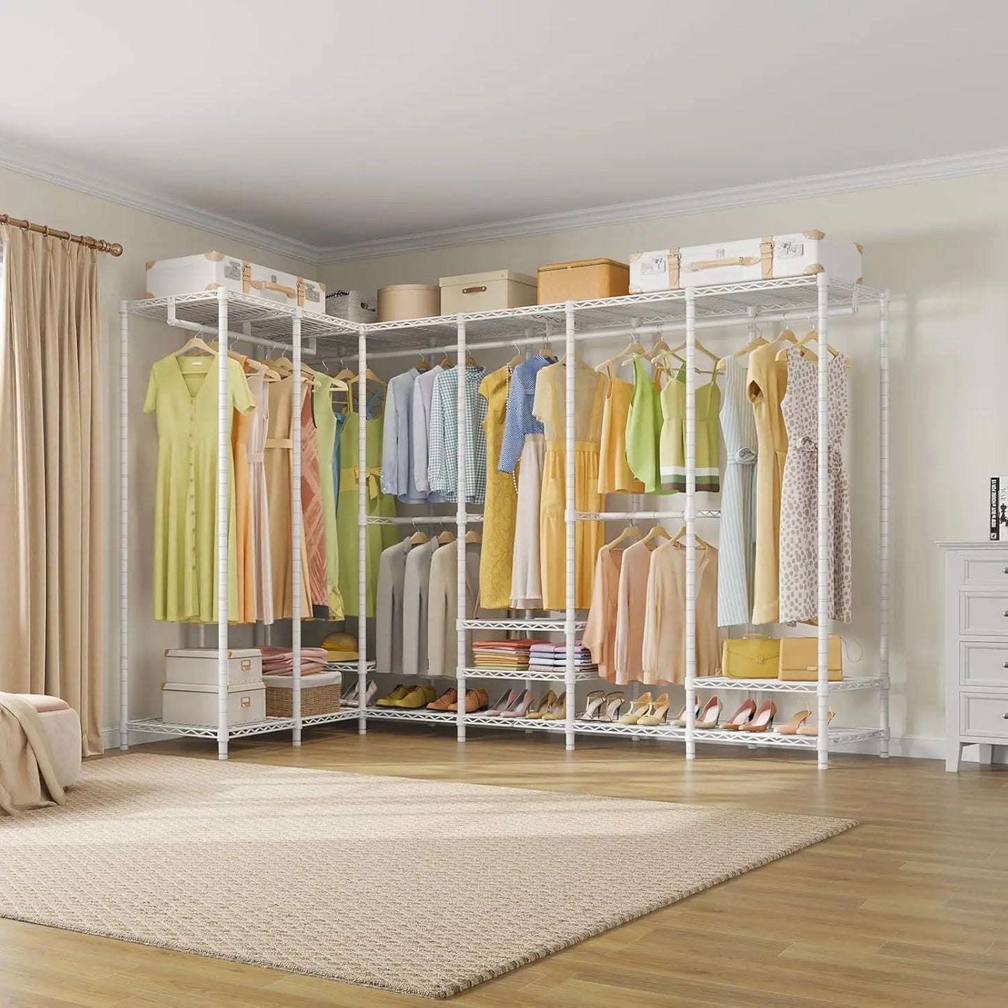 Freestanding Heavy Duty Clothes Rack 1670lbs Capacity