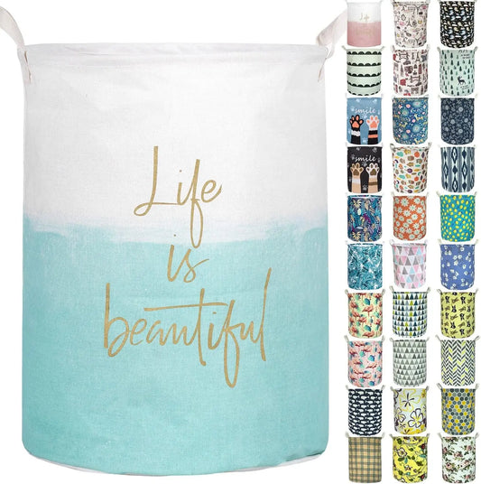 NONECN Merdes Foldable Laundry Hamper Waterproof Basket