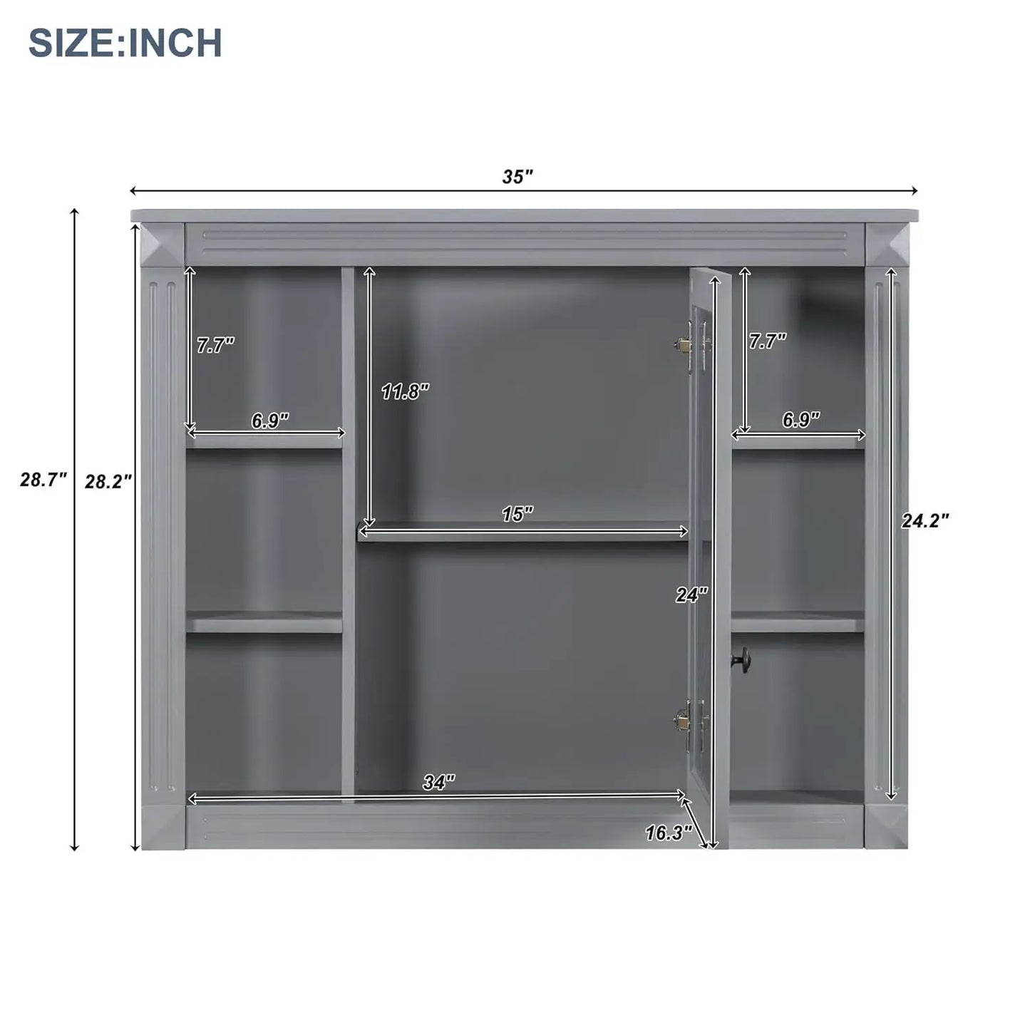 Bathroom Vanity With Medicine Cabinet Undermount Sink Doors Drawers