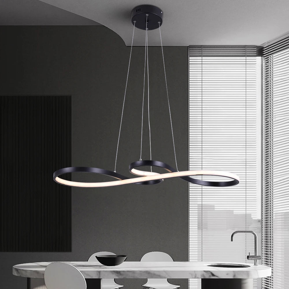 VETRULUS Modern Acrylic LED Pendant Light For Dining And Living