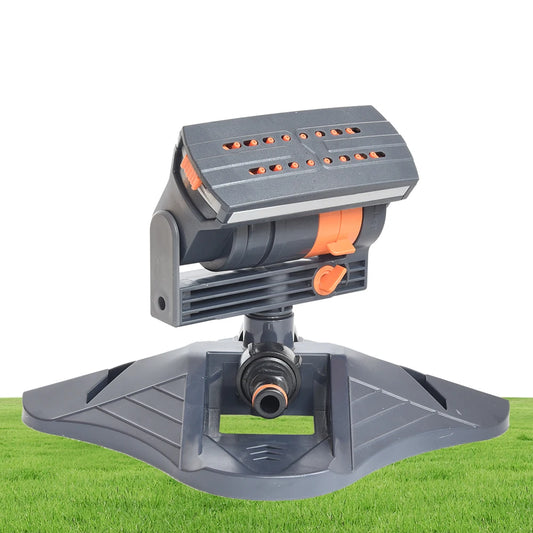 Automatic Garden Sprinkler With Adjustable Coverage And 16 Holes