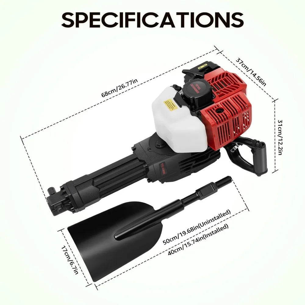Handheld Gas Powered Trencher Digger For Garden And Tree Roots