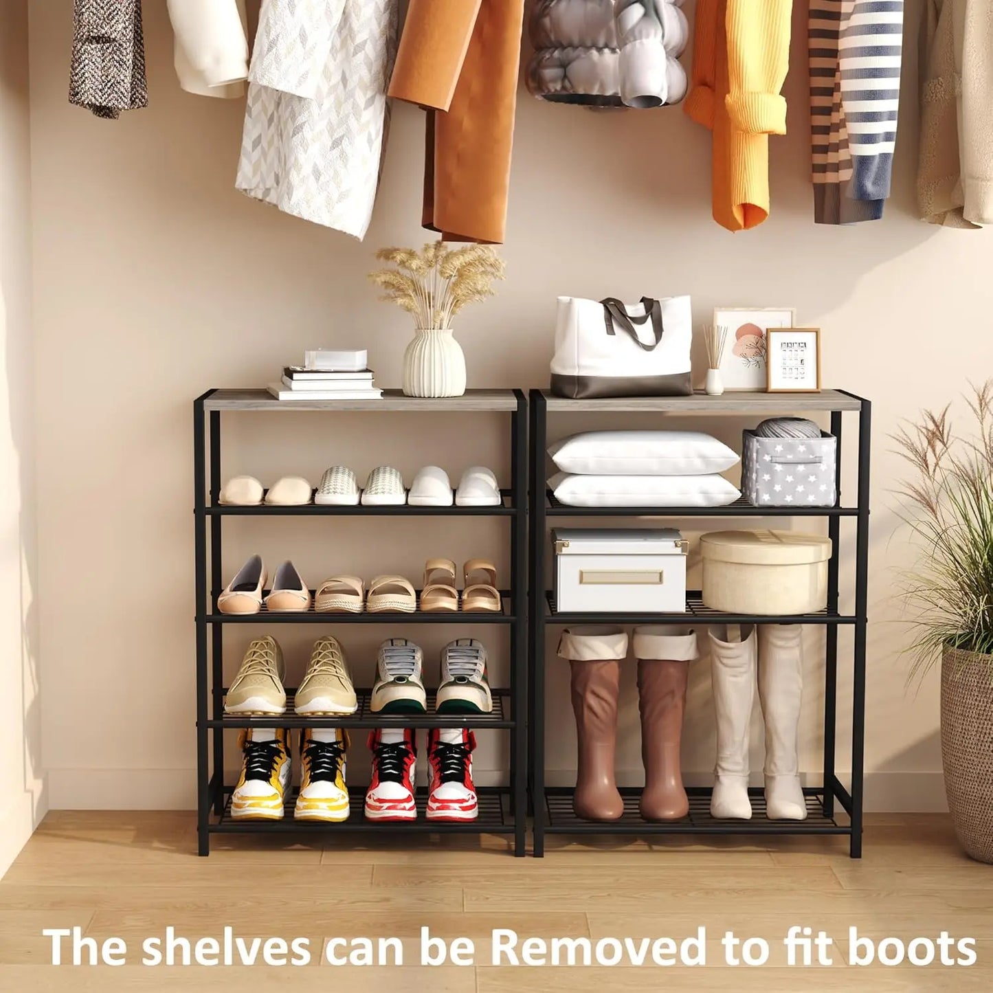 5 Tier Shoe Rack Organizer For Closet And Entryway