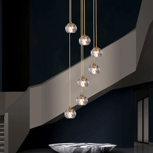 Vetrulus Crystal Pendant Ceiling Light Modern Chandelier