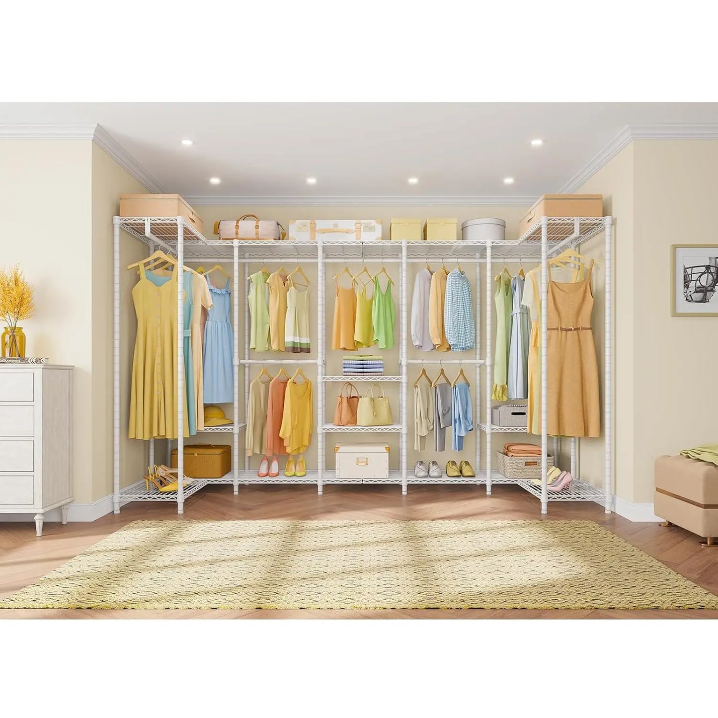 Freestanding Heavy Duty Clothes Rack 1670lbs Capacity