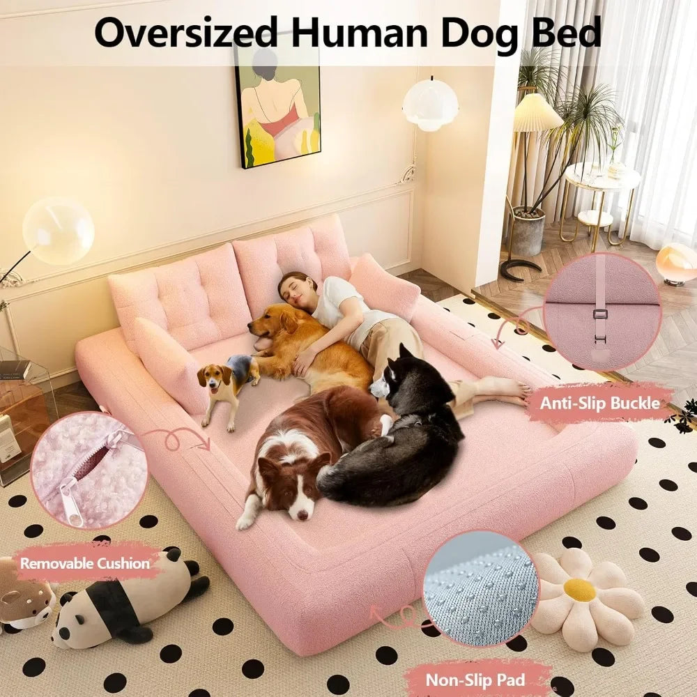 3in1 Sleeper Sofa Bed Futon Couch For Living Room Comfort