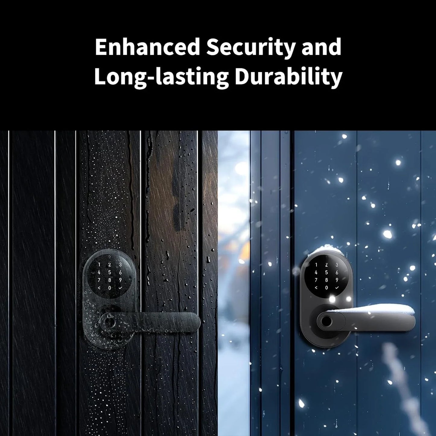 Smart Lock U300 Fingerprint Keyless Entry Door Lock With Handle