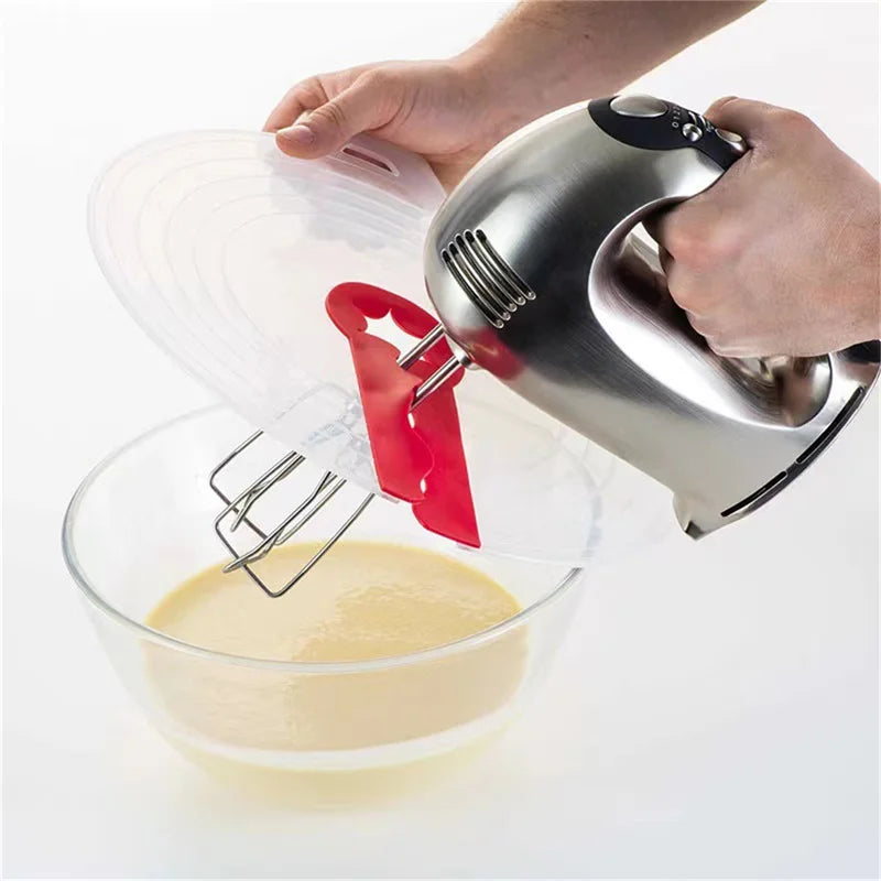 Egg Beater Cover And Mixer Splash Guard Silicone Shield