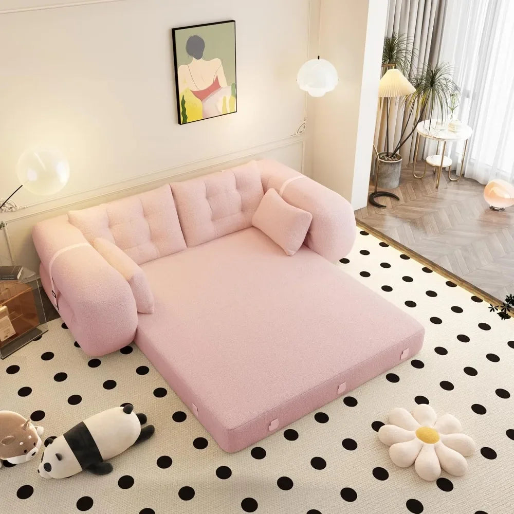3in1 Sleeper Sofa Bed Futon Couch For Living Room Comfort