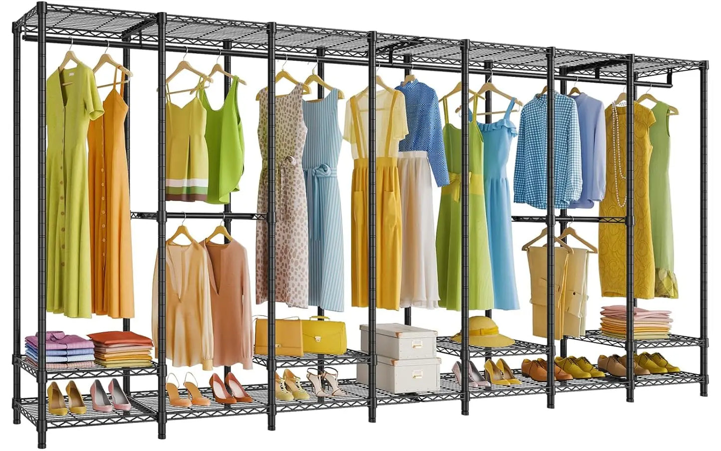Freestanding Heavy Duty Clothes Rack 1670lbs Capacity