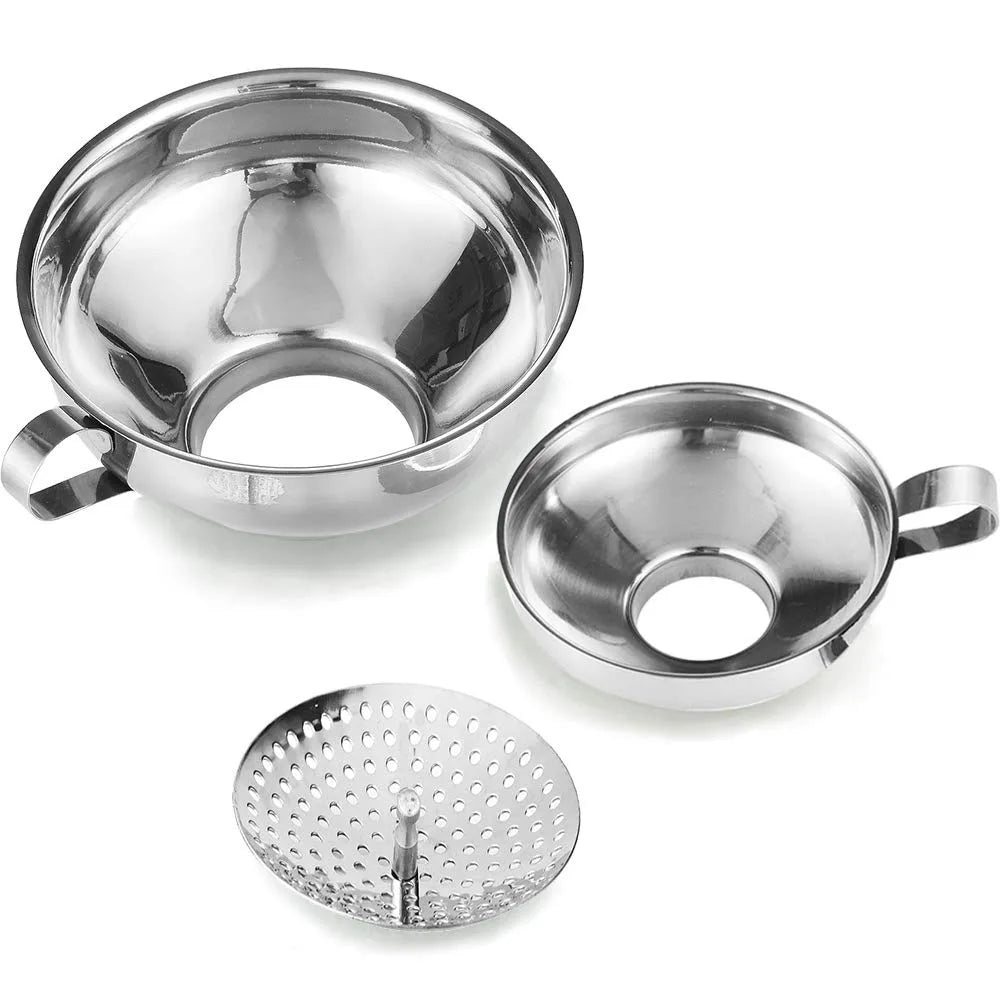 Wide Mouth Mason Jar Canning Funnel With Filter For Kitchen
