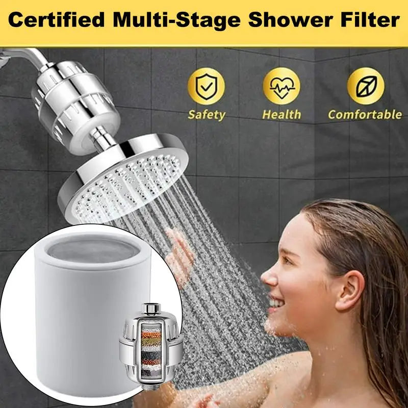 Shower Filter Replacement 15-Level Element Removes Residual Chlorine