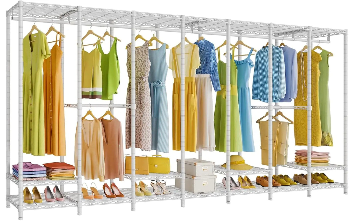 Freestanding Heavy Duty Clothes Rack 1670lbs Capacity