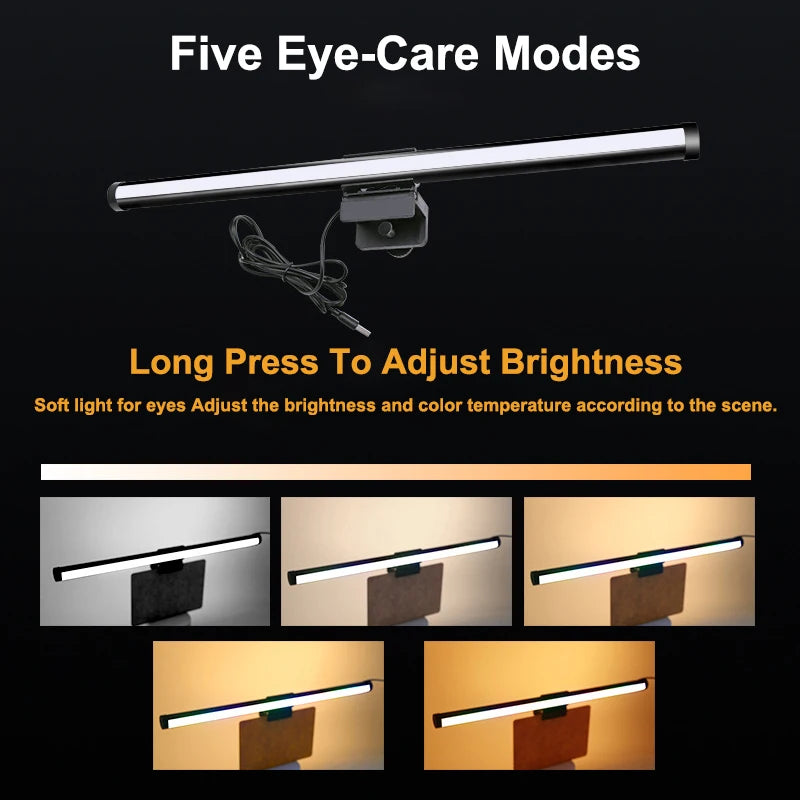 FEICAN Wall-Mounted Atmosphere Monitor Light Bar For Gaming Stepless Dimming