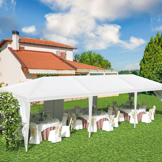 Outdoor Canopy Tent Gazebo Shelter With Removable Side Walls