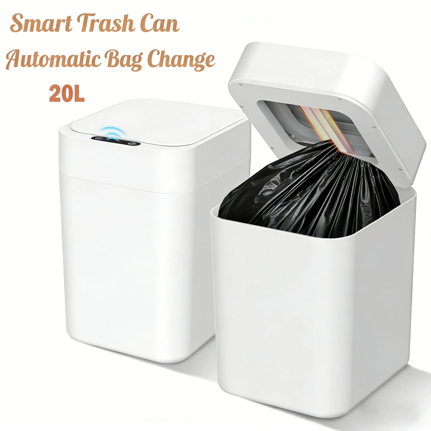 NONECN Automatic Sealing Touchless Motion Sensor Trash Can