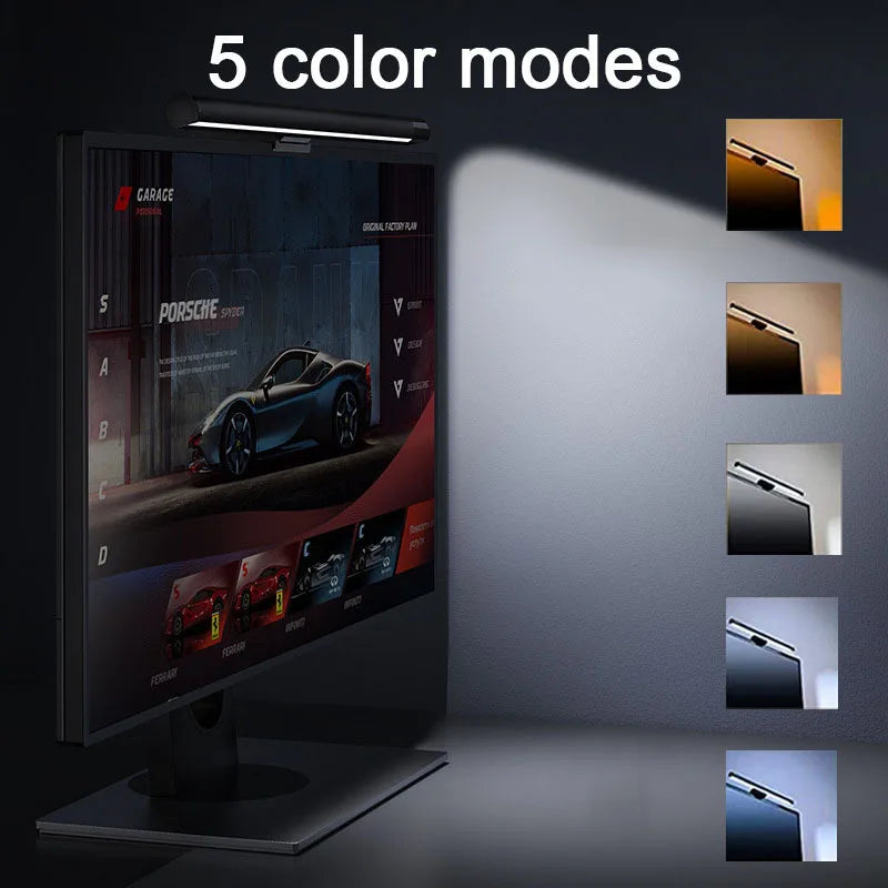 FEICAN Wall-Mounted Atmosphere Monitor Light Bar For Gaming Stepless Dimming