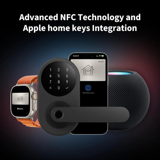 Smart Lock U300 Fingerprint Keyless Entry Door Lock With Handle