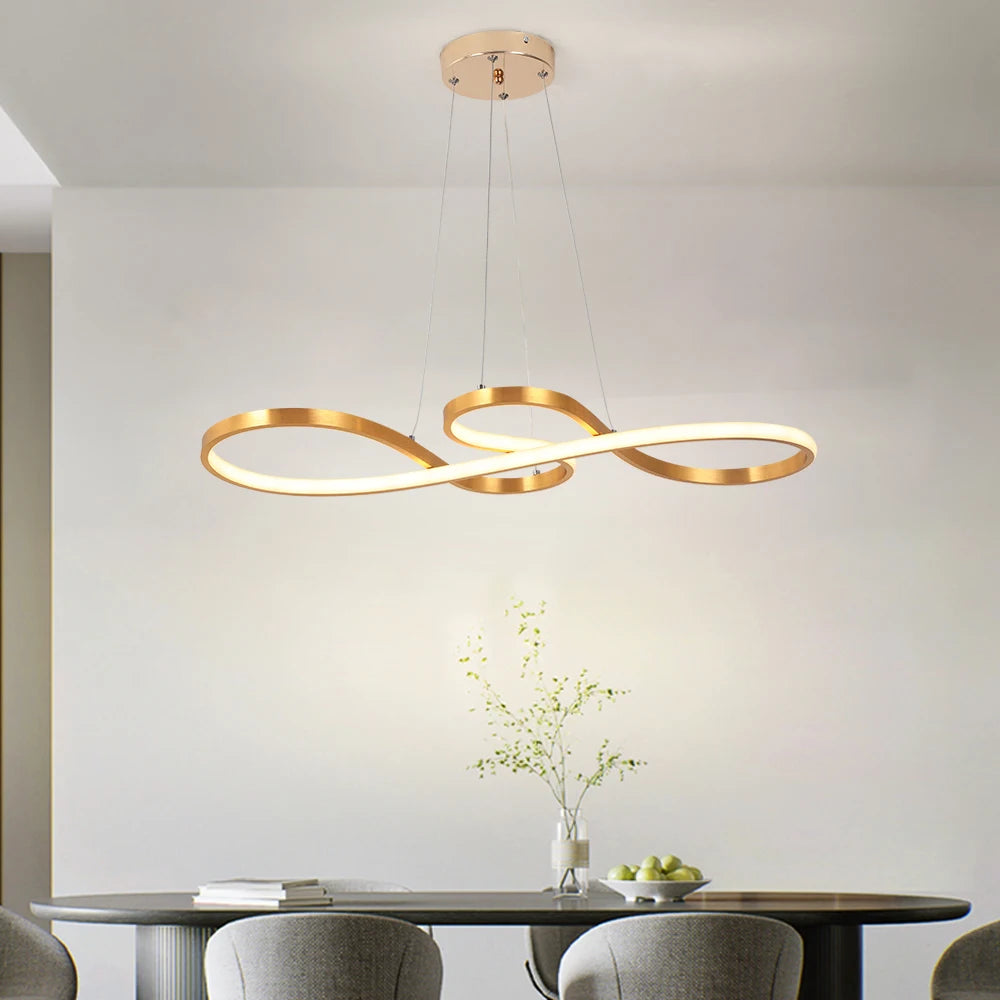 VETRULUS Modern Acrylic LED Pendant Light For Dining And Living
