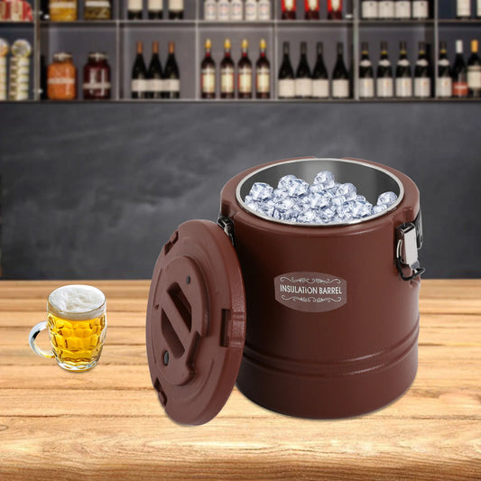 Portable Insulated Stainless Steel Bucket With Leakproof Handle