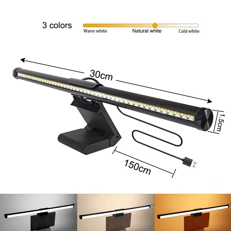 FEICAN Wall-Mounted Atmosphere Monitor Light Bar For Gaming Stepless Dimming