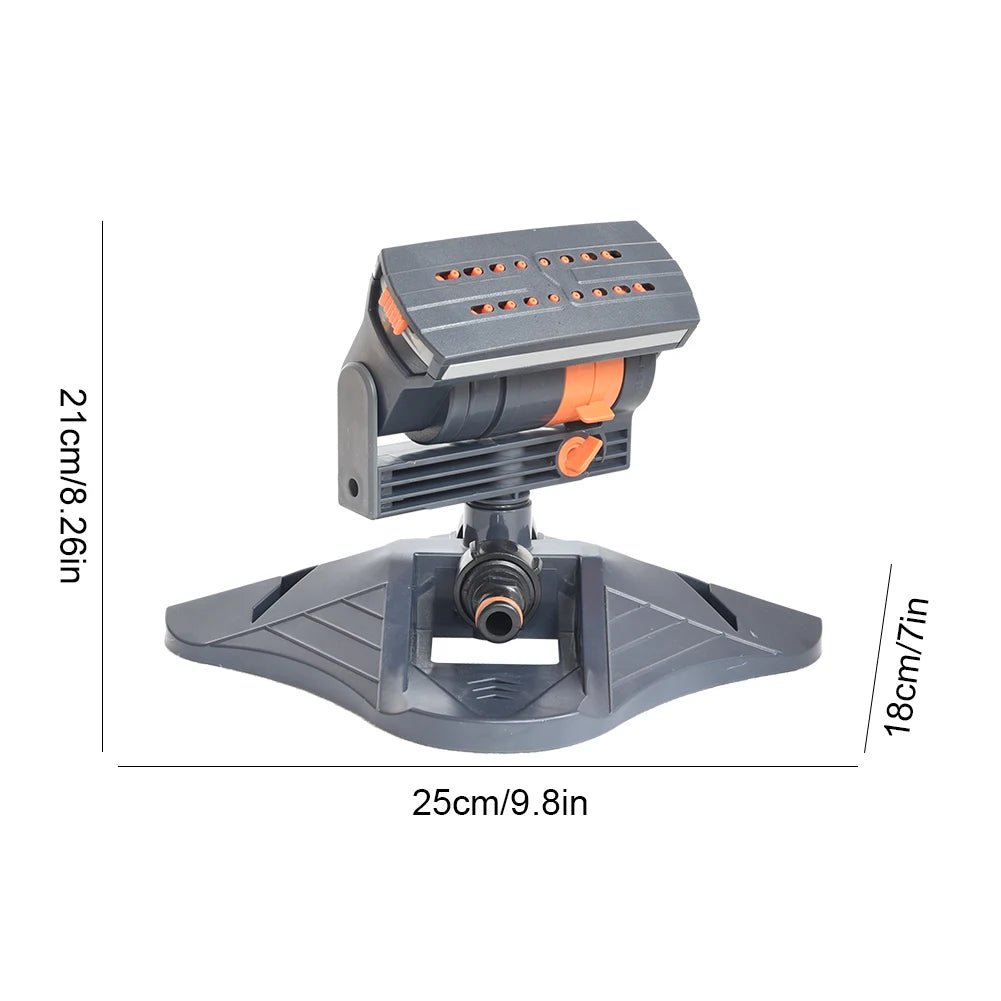 Automatic Garden Sprinkler With Adjustable Coverage And 16 Holes