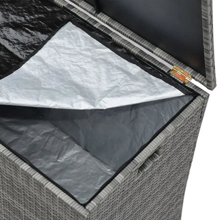 Weather Resistant Rattan Wicker Storage Box With Soft Close Hinges