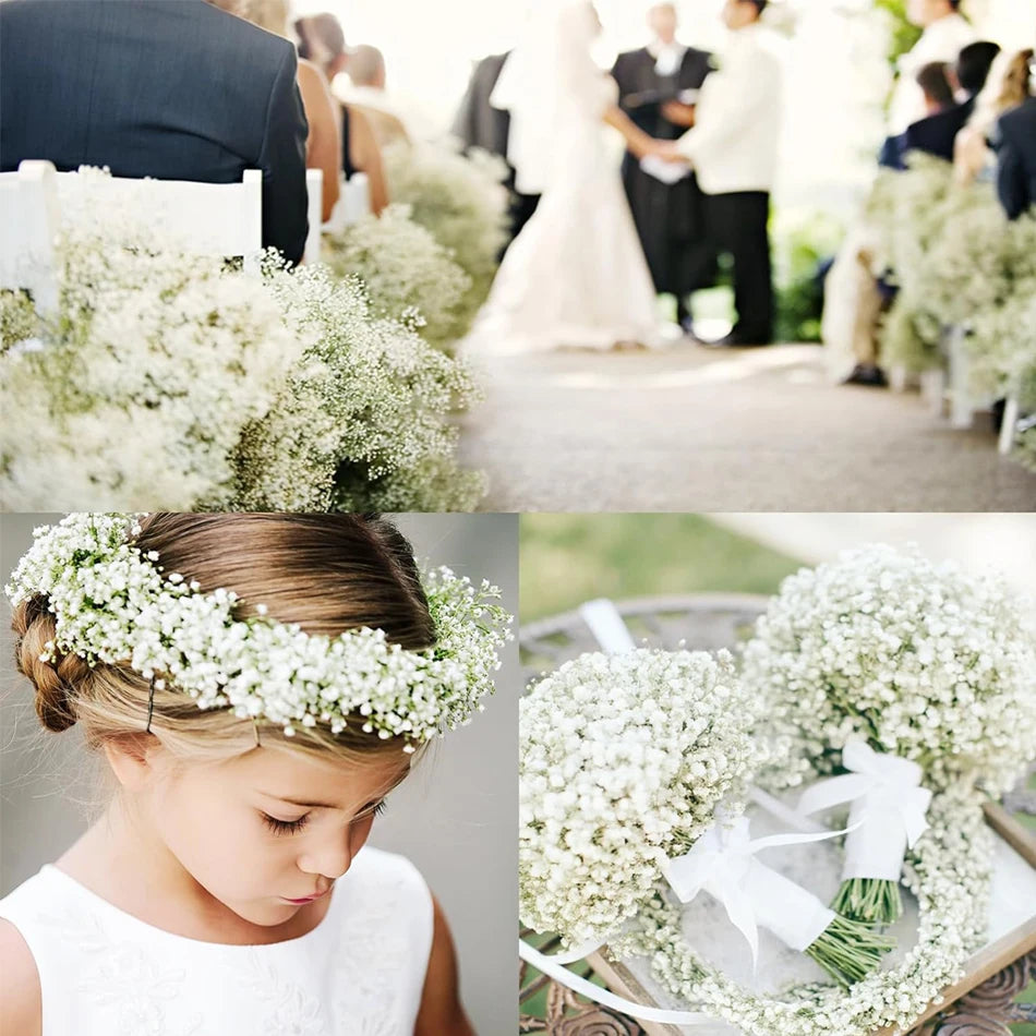 Artificial Babysbreath Flowers Starry Sky White For Wedding Tables Decor